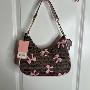 Juicy Couture Simply Sweet Pink and Brown Shoulder Bag